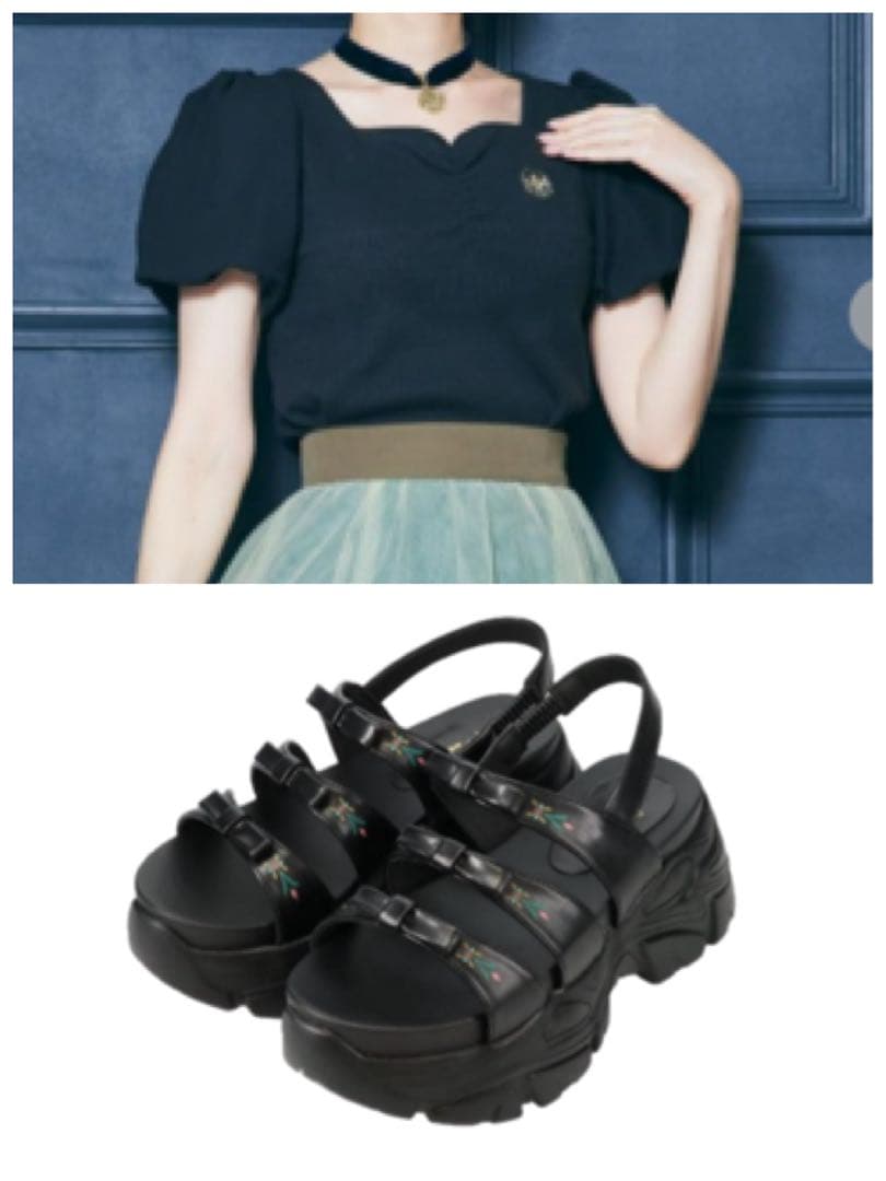 しまむら　ちはる　ディズニー　アナ雪　トップス&スカート&サンダル