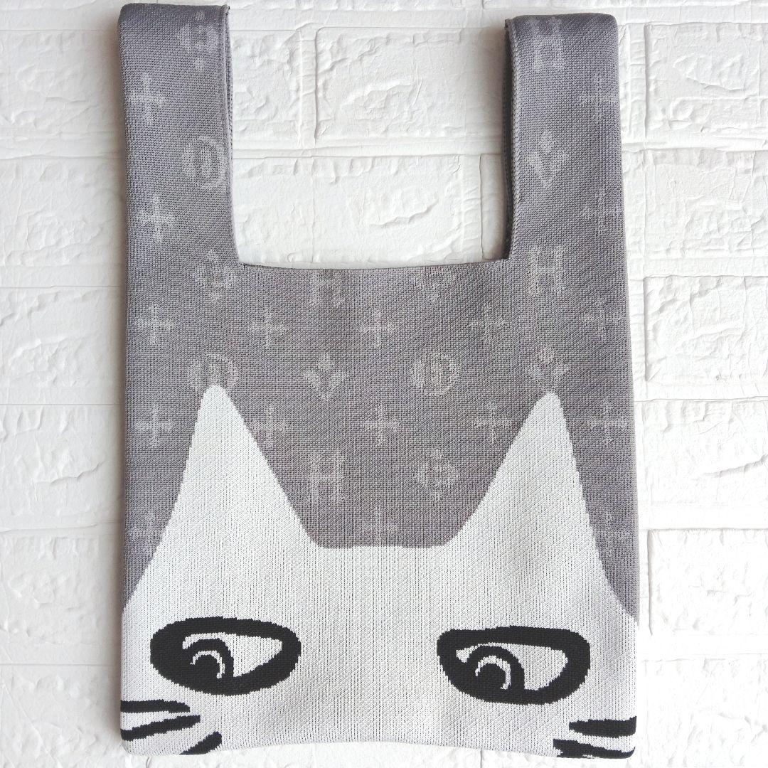 EDYHバッグ Edyh’s ニットバッグ グレー 白 HYDE 黒ミサ 黑ミサ