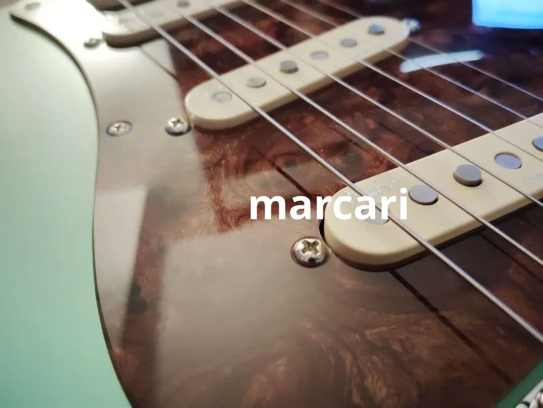 新品 個人製作 ストラトタイプ 木製PG サーフグリーン エレキギター