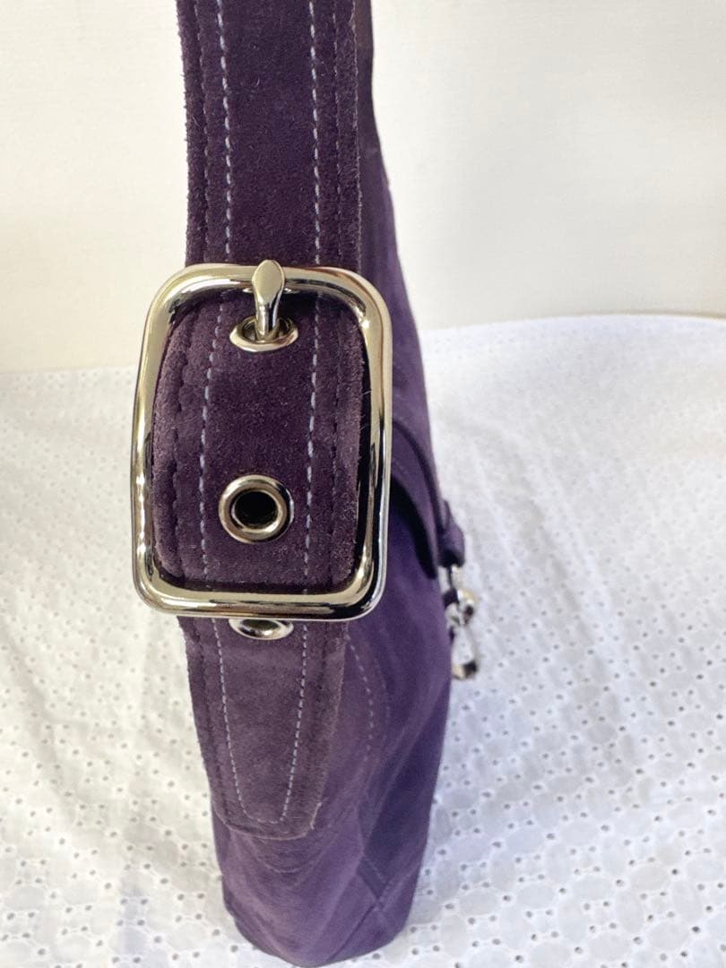 COACH Hamptons Hobo スエード ショルダーバッグ 8A75