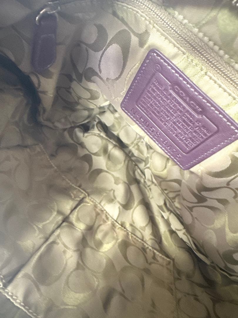 COACH Hamptons Hobo スエード ショルダーバッグ 8A75