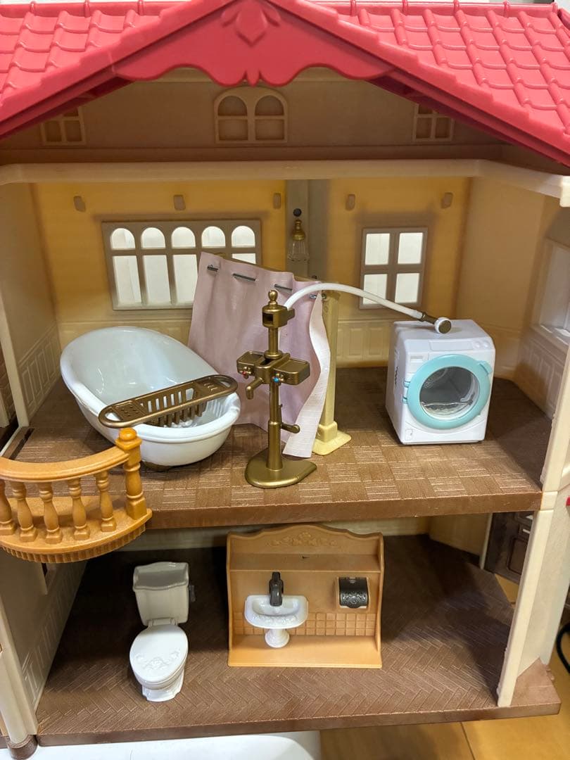 【まとめ売り】シルバニアファミリー　赤い屋根の大きなお家 など