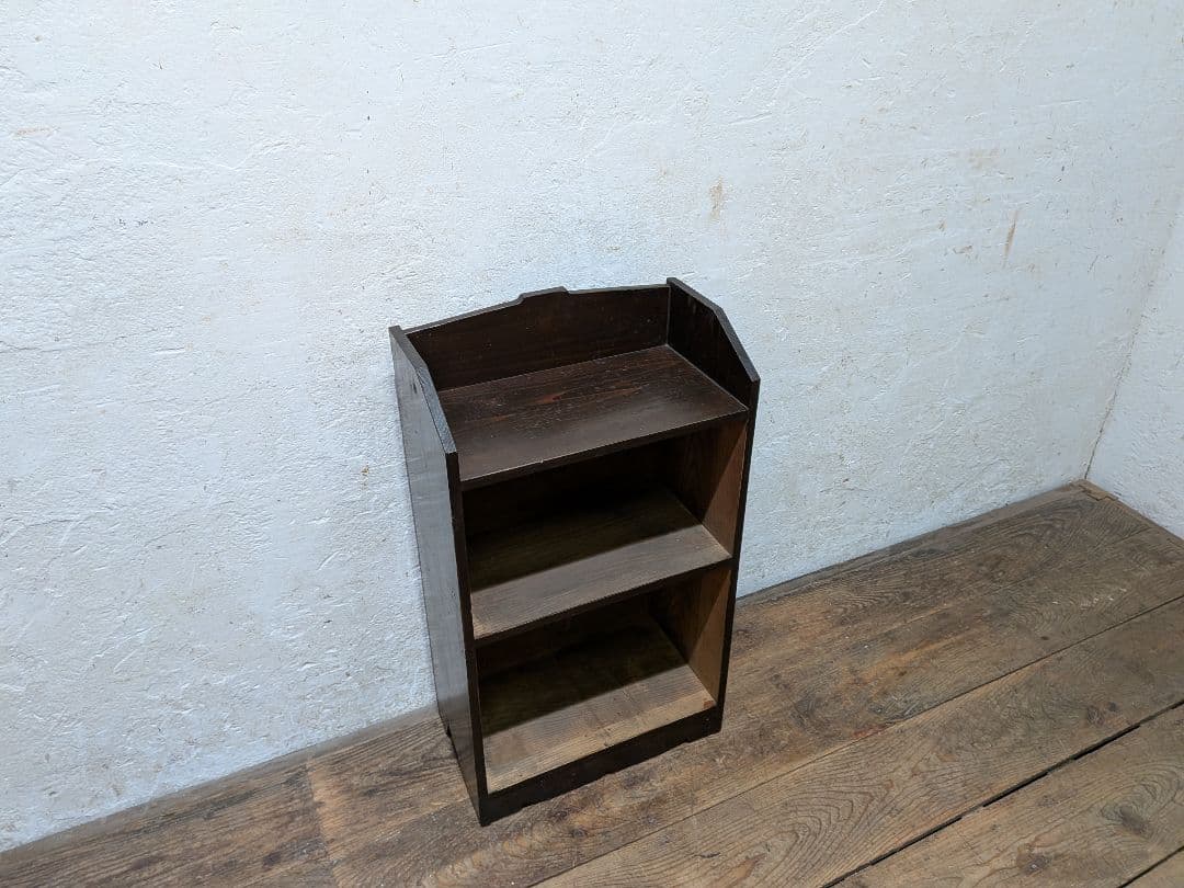 1122 ヴィンテージ　杉のオープンラック　飾り棚　収納棚　本箱　古道具　レトロ