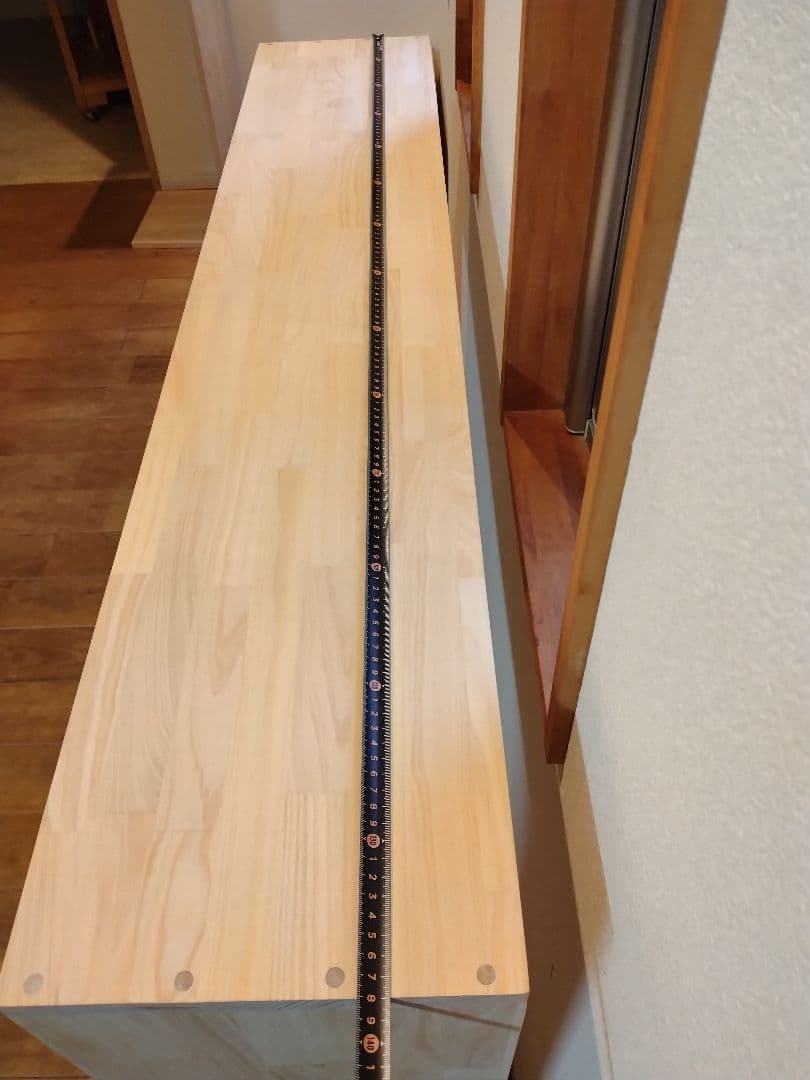 木材　ハンドメイド　コの字　サイドテーブル　机　カウンター　プランター棚シェルフ