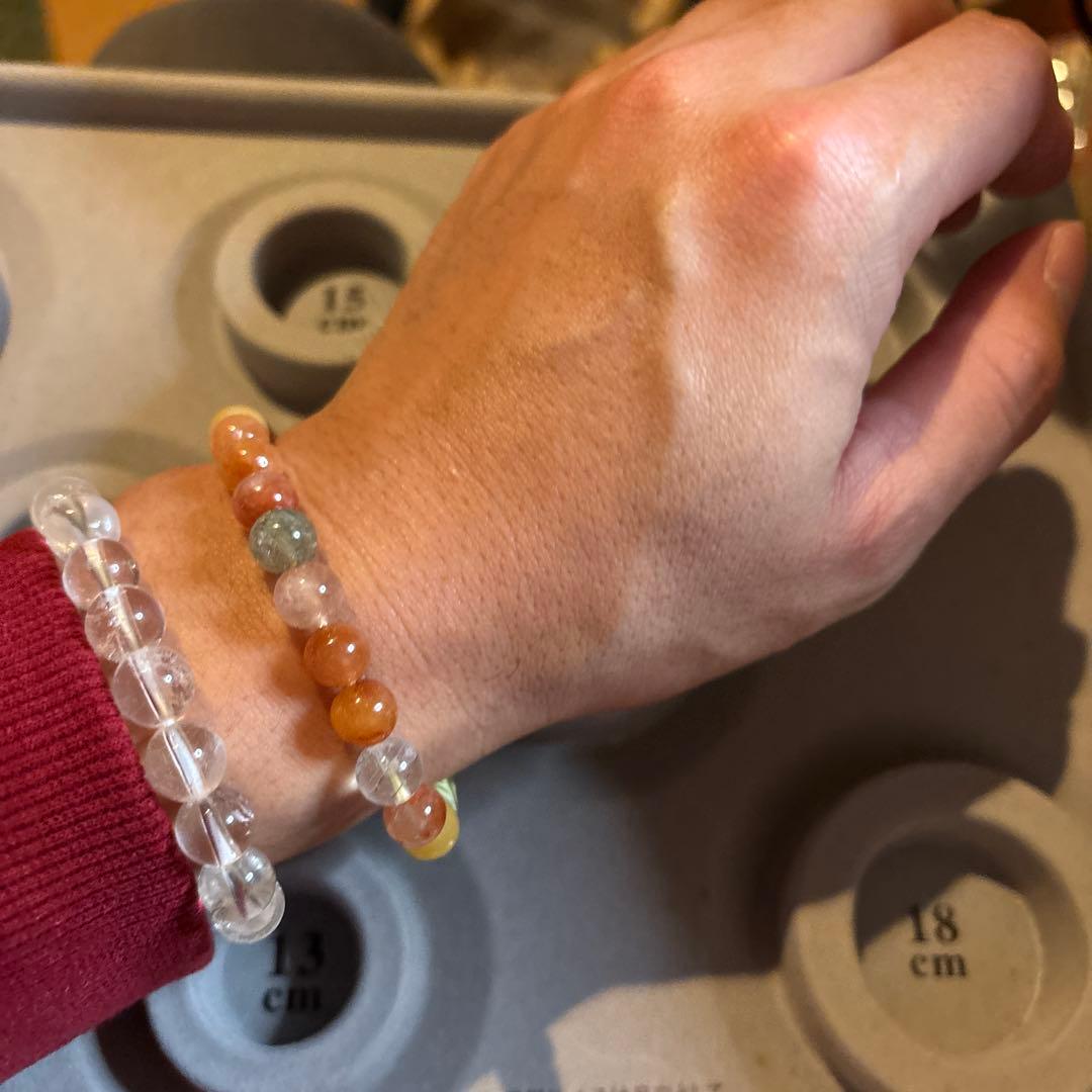 めちゃくちゃ綺麗！黄龍眼天珠！ミックスルチル！ズドドーンとくる！