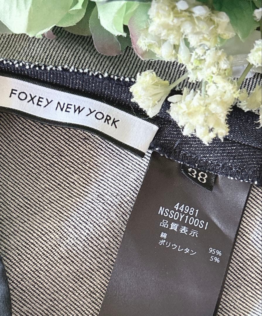 極美品！FOXEY2025即完売バロンデニムスカート 38 Rene