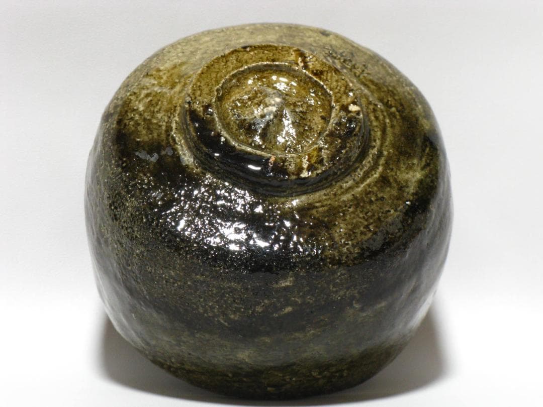 小森宗彬 作『飴釉 楽 茶碗』共箱 共布 父 小森松庵 小服茶碗 旅茶碗 茶道具