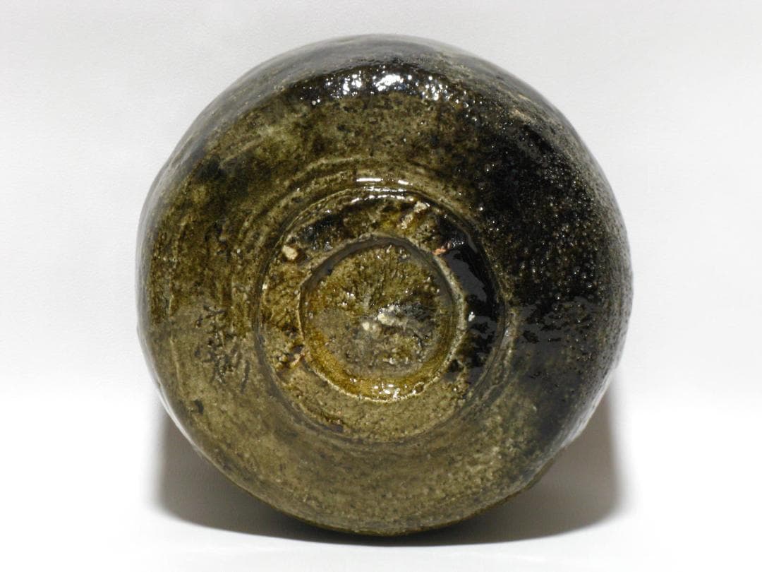 小森宗彬 作『飴釉 楽 茶碗』共箱 共布 父 小森松庵 小服茶碗 旅茶碗 茶道具