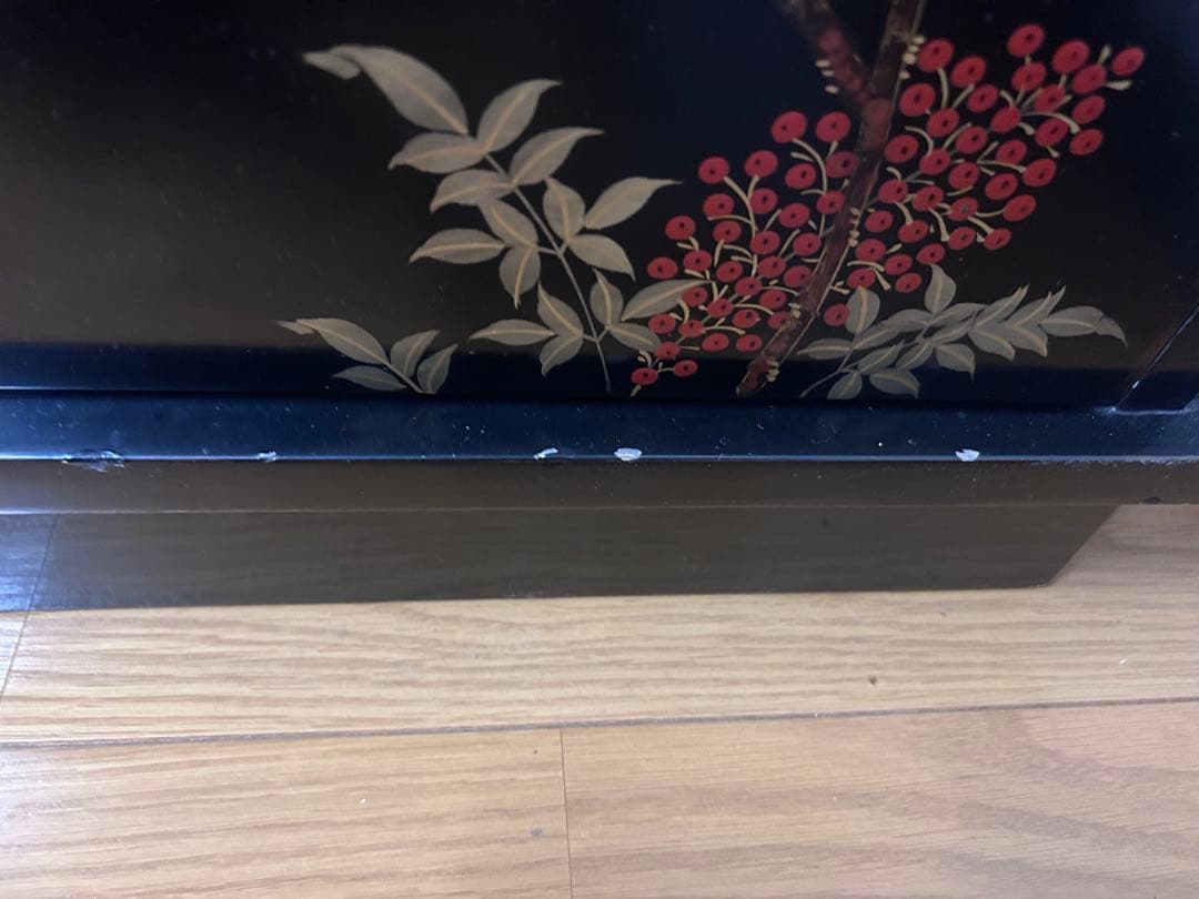 アンティーク 和家具 飾り棚 茶棚 キャビネット 漆塗り