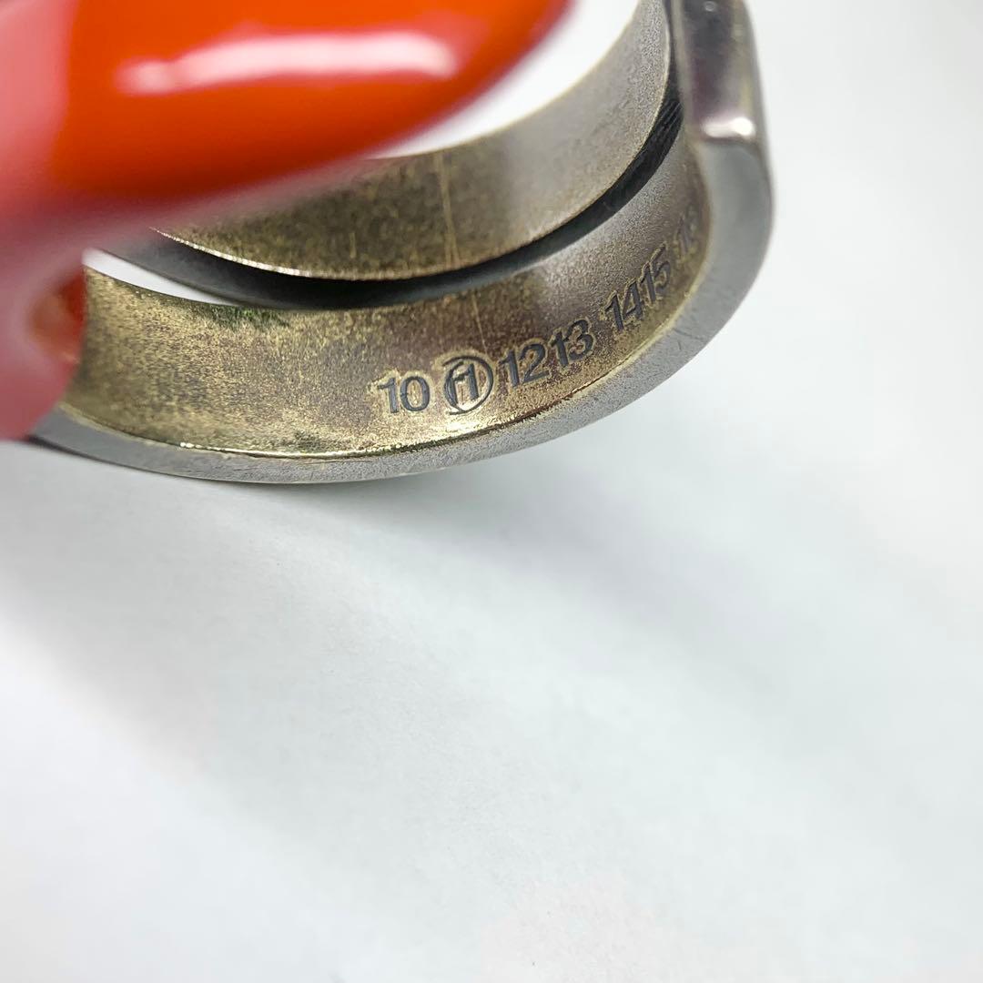 希少 2010AW メゾンマルタンマルジェラ マグネットリング 真鍮 20号相当