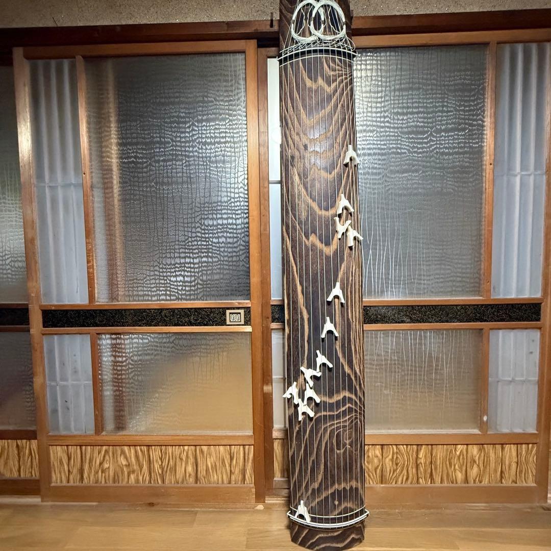 【極美品】　琴　和楽器　弦楽器 13弦　すだれ彫り