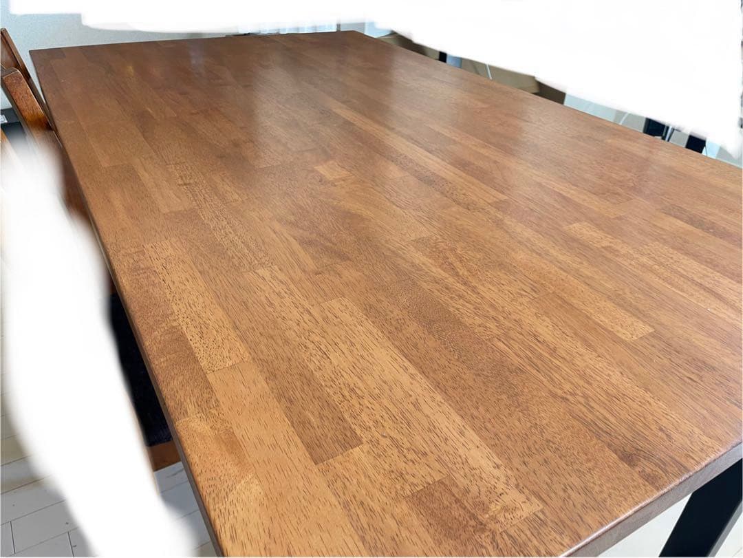 【美品】THE TABLE ラバーウッドチークブラウンkanademono