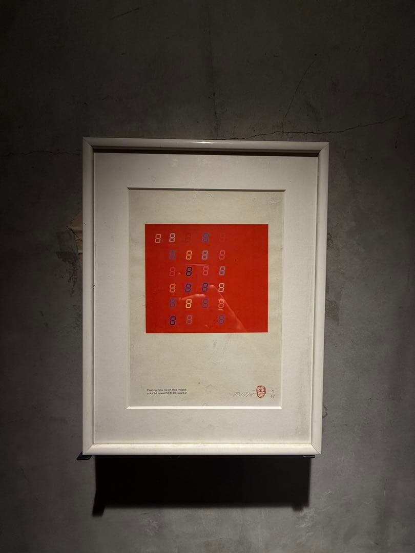 希少 宮島達男 99\"シルクスクリーンEdition限定3 刻印　直筆サインあり