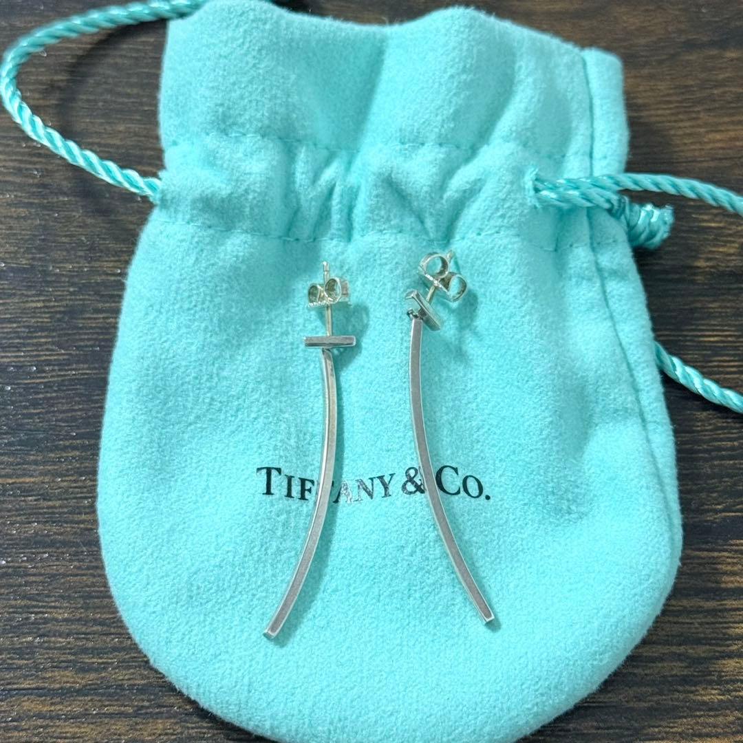 ピアス　Tiffany Tバー　silver925