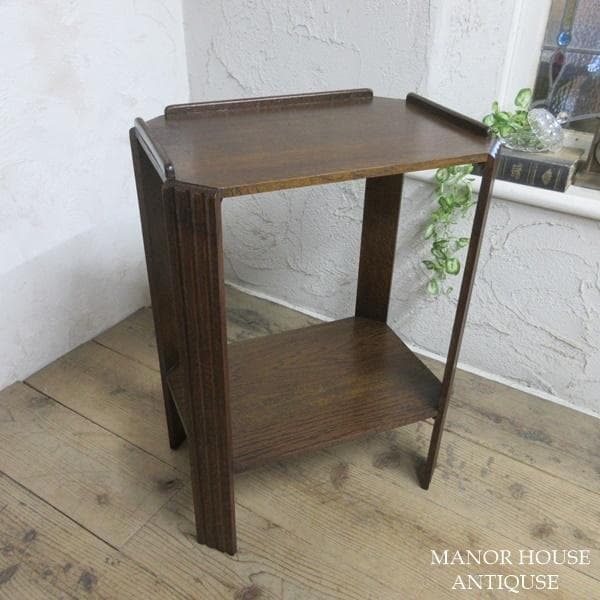 イギリス アンティーク 家具 ブックテーブル サイドテーブル 本棚 6482d