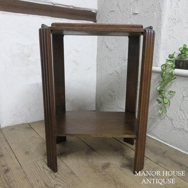 イギリス アンティーク 家具 ブックテーブル サイドテーブル 本棚 6482d