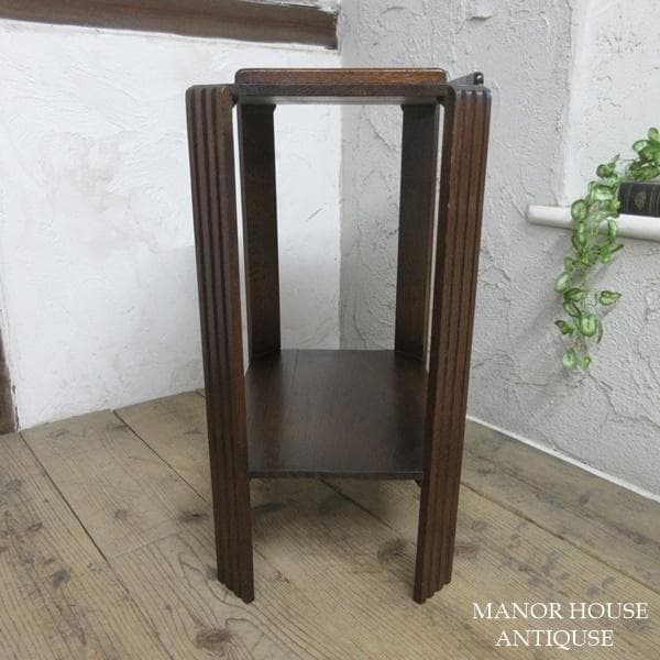 イギリス アンティーク 家具 ブックテーブル サイドテーブル 本棚 6482d