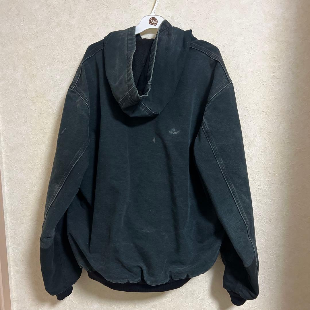 Carhartt フルジップフード付きジャケット ブラック