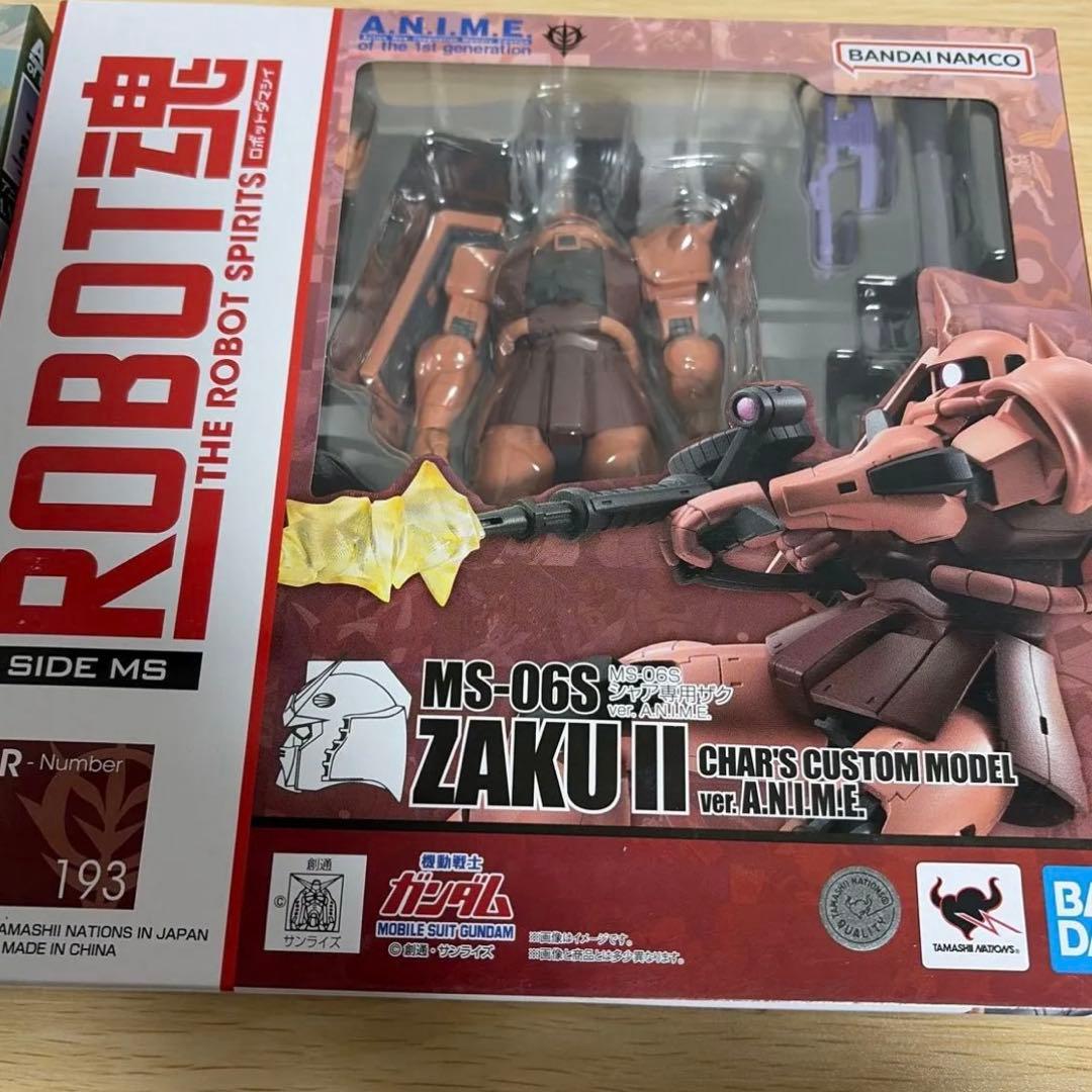 2体ROBOT魂 MS MS-06S シャア専用ザクII MS-06 ザクII