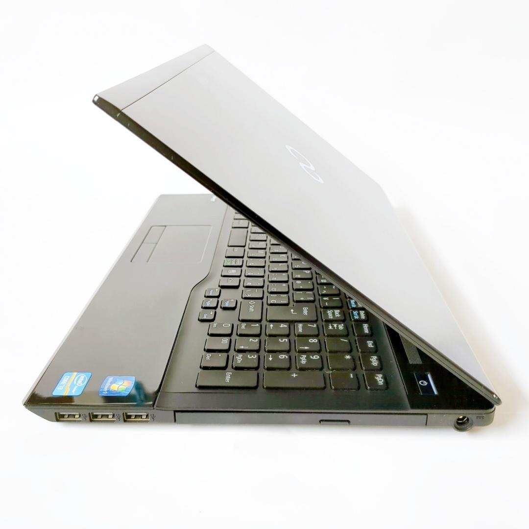 美品✅新品SSD爆速⭐カメラ付⭐設定済で届いてすぐ使える✅ブラックノートパソコン