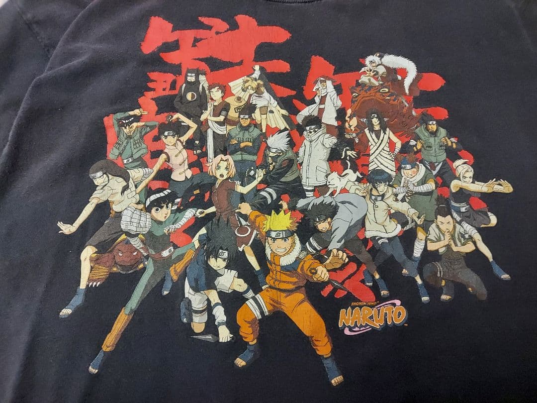 は*と様 00s NARUTO 全員集合 Tシャツ ナルト アニメ XL 海外