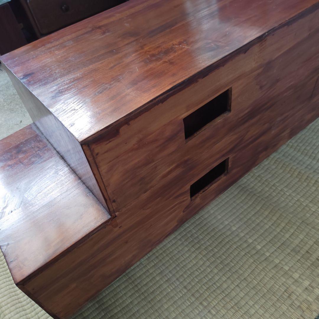 さ*ま様 昭和レトロ 大正ロマン 無垢材チェスト 引き出し付き 古民家 当時物