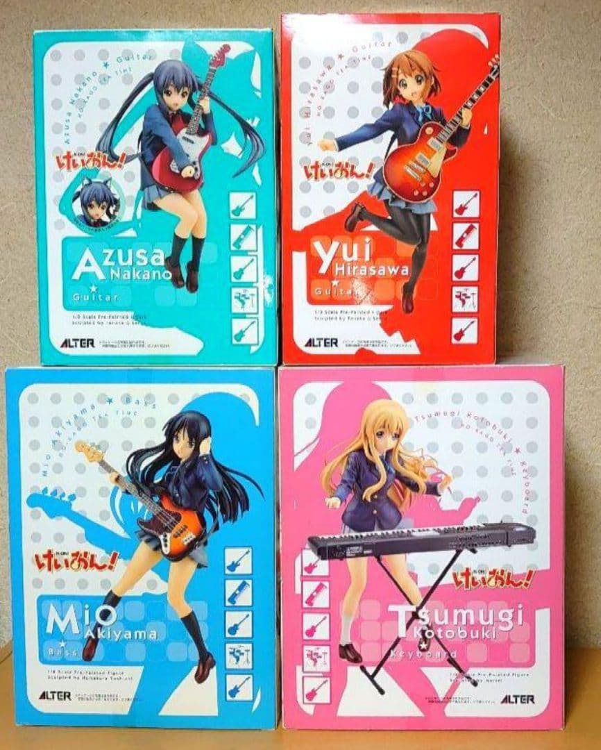 アルター けいおん! 平沢唯 秋山澪 中野梓 琴吹紬 1/8スケール フィギュア