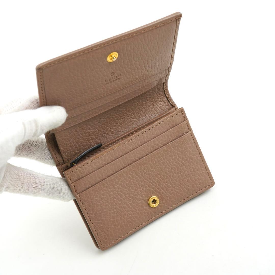 ✨新品未使用✨　GUCCI ミニ財布　マーモント　GG ロゴ　二つ折り　刻印