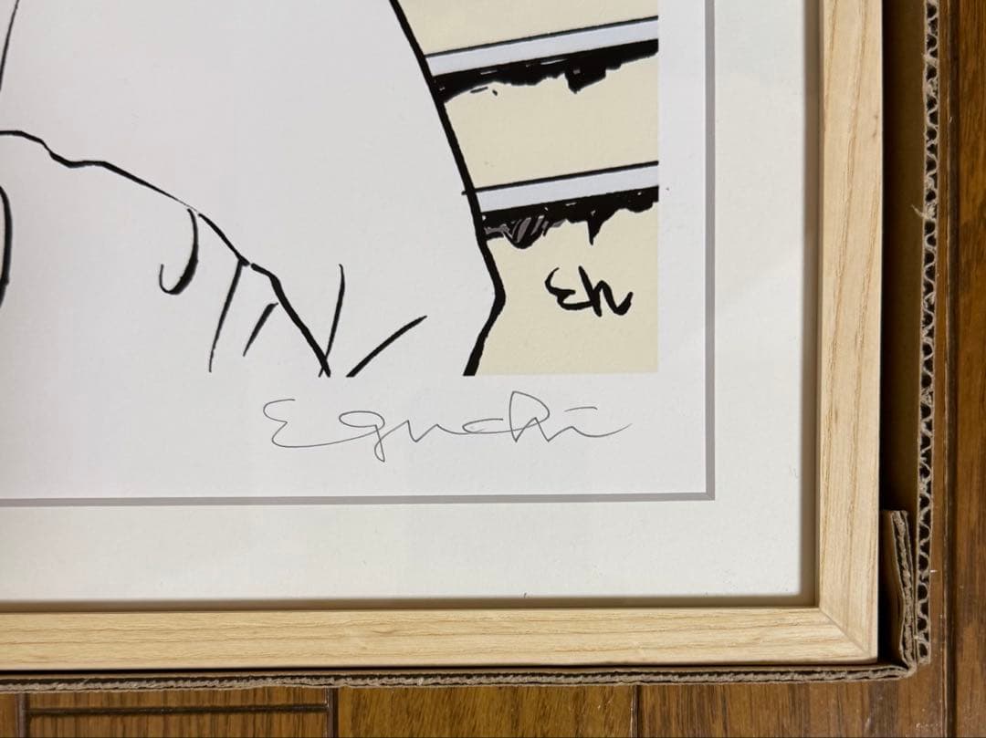 【未使用美品】江口寿史 複製画 「東京人」 サイン入り