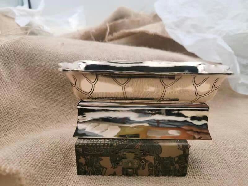 【修縁堂】歓喜天大根器 真言宗 チベット密教 仏具 真鍮製vajra6*7cm