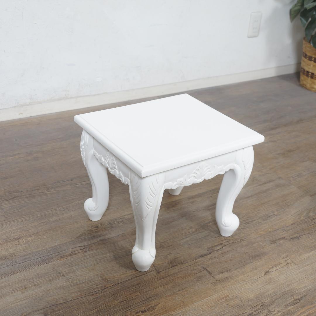 あるる　ヴィオレッタシリーズ　ネストテーブルセットアンティークホワイト