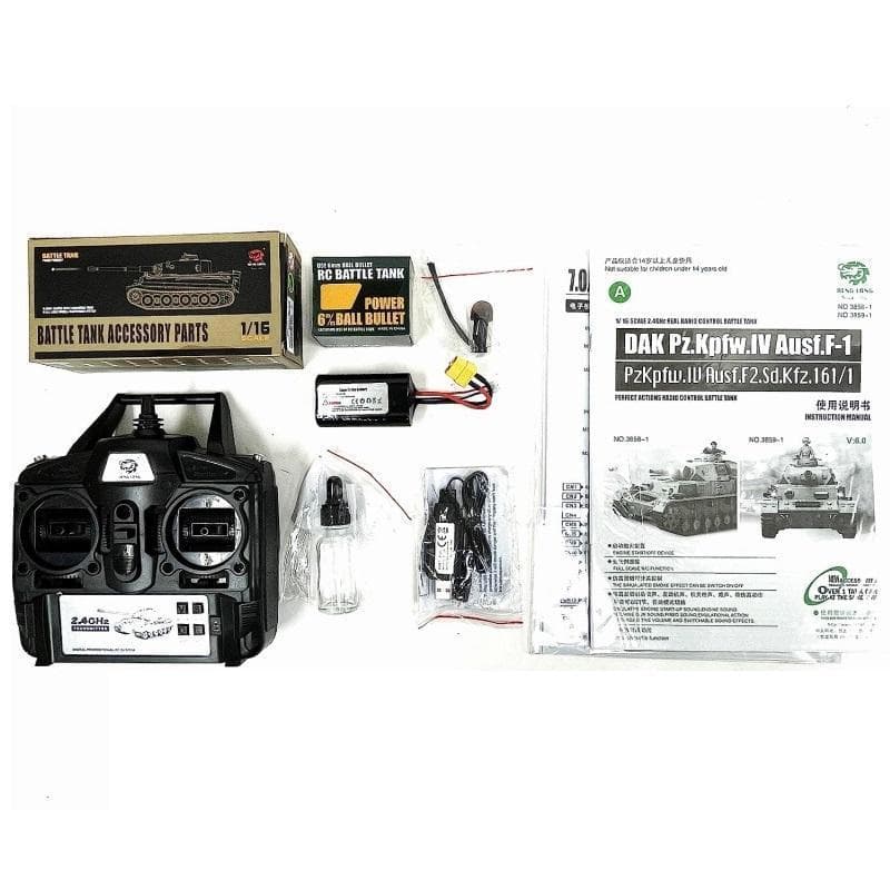 技術基準適合証明済 ヘンロン 1/16 ドイツ IV号 F2型