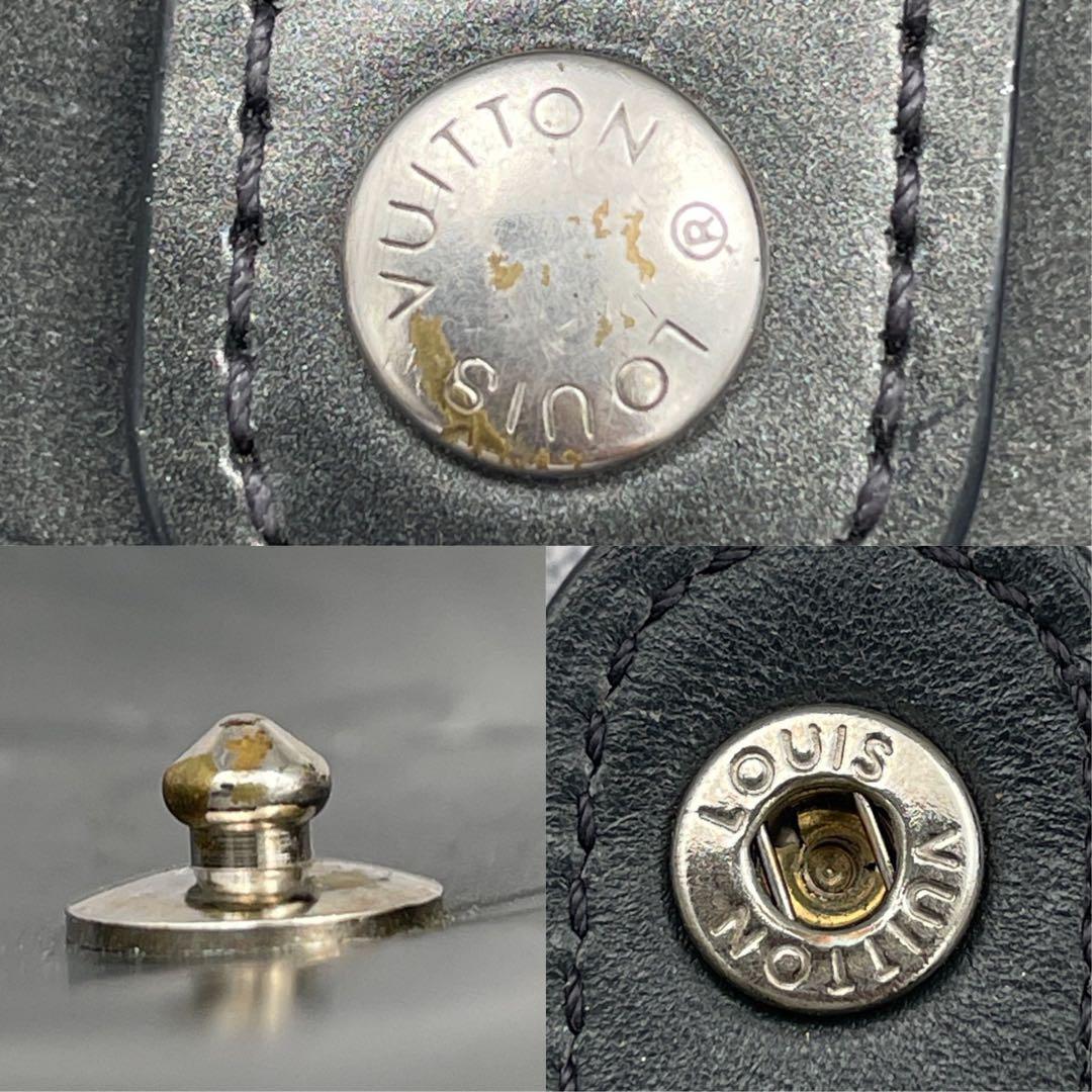 【微美品】ルイヴィトン　折り財布　ヴェルニ　グレー　がま口　新型