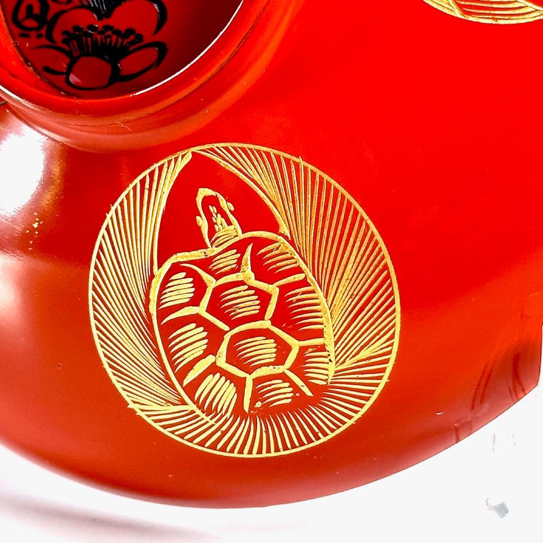 未使用！　昭和初期　沈金吉祥文様　朱塗　蓋付椀　本木漆芸　9客揃え　共箱
