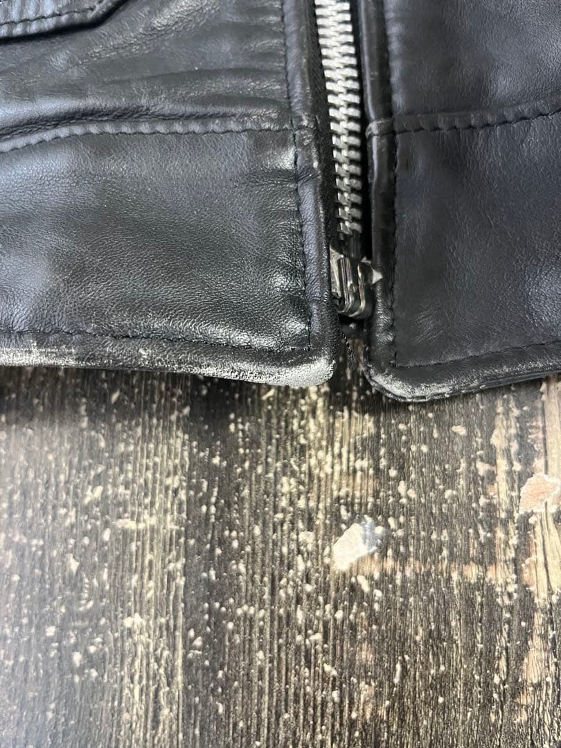 90's Schott トラッカージャケット 黒　USA製　レザージャケット