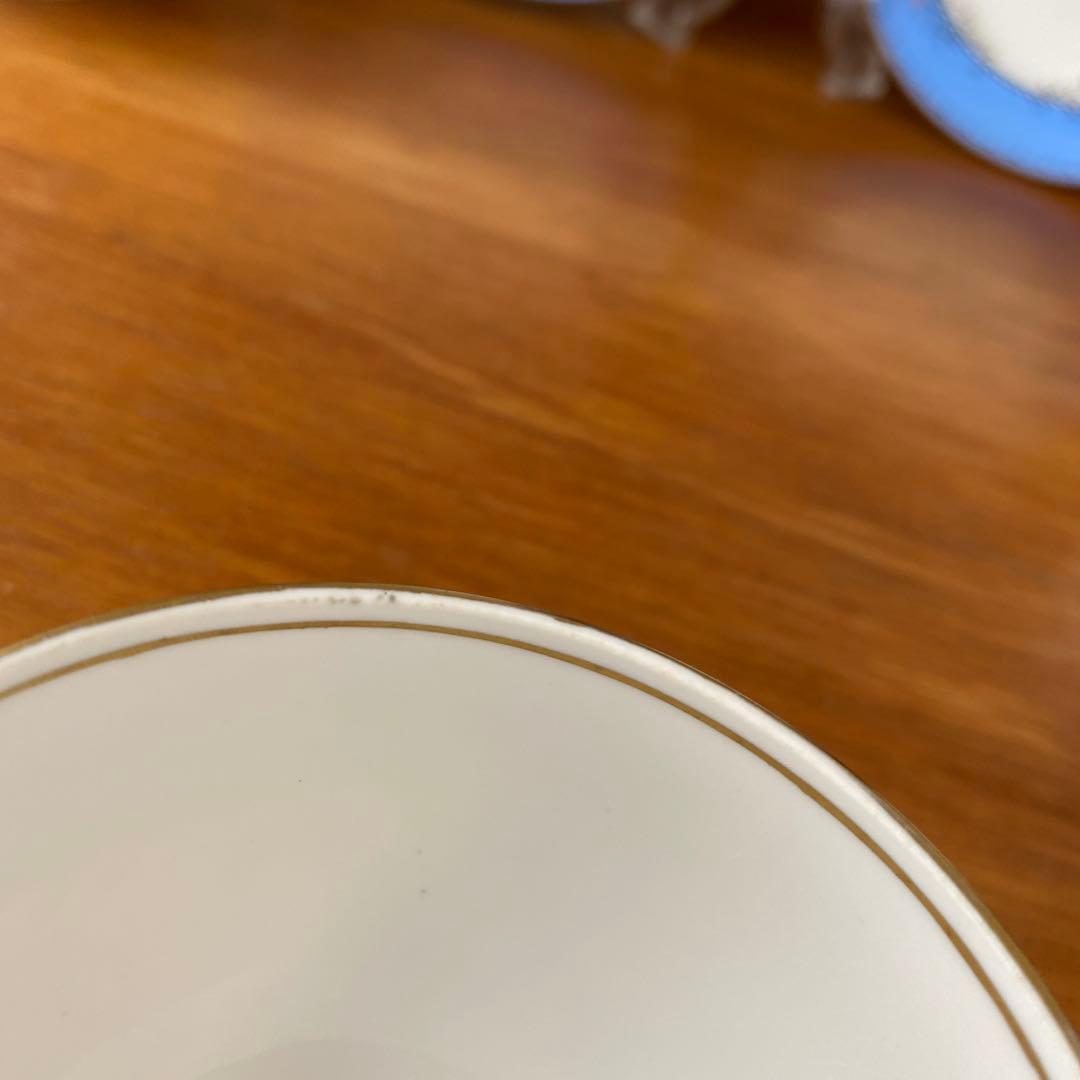 クラウンスタッフォードシャー カップ　ソーサー　プレート　エナメルが可愛いトリオ