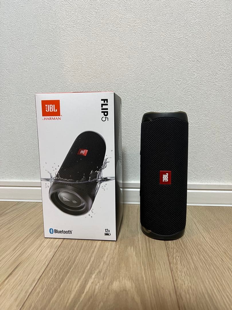 【極美品】JBL FLIP5 ブラック 防水 ワイヤレススピーカー