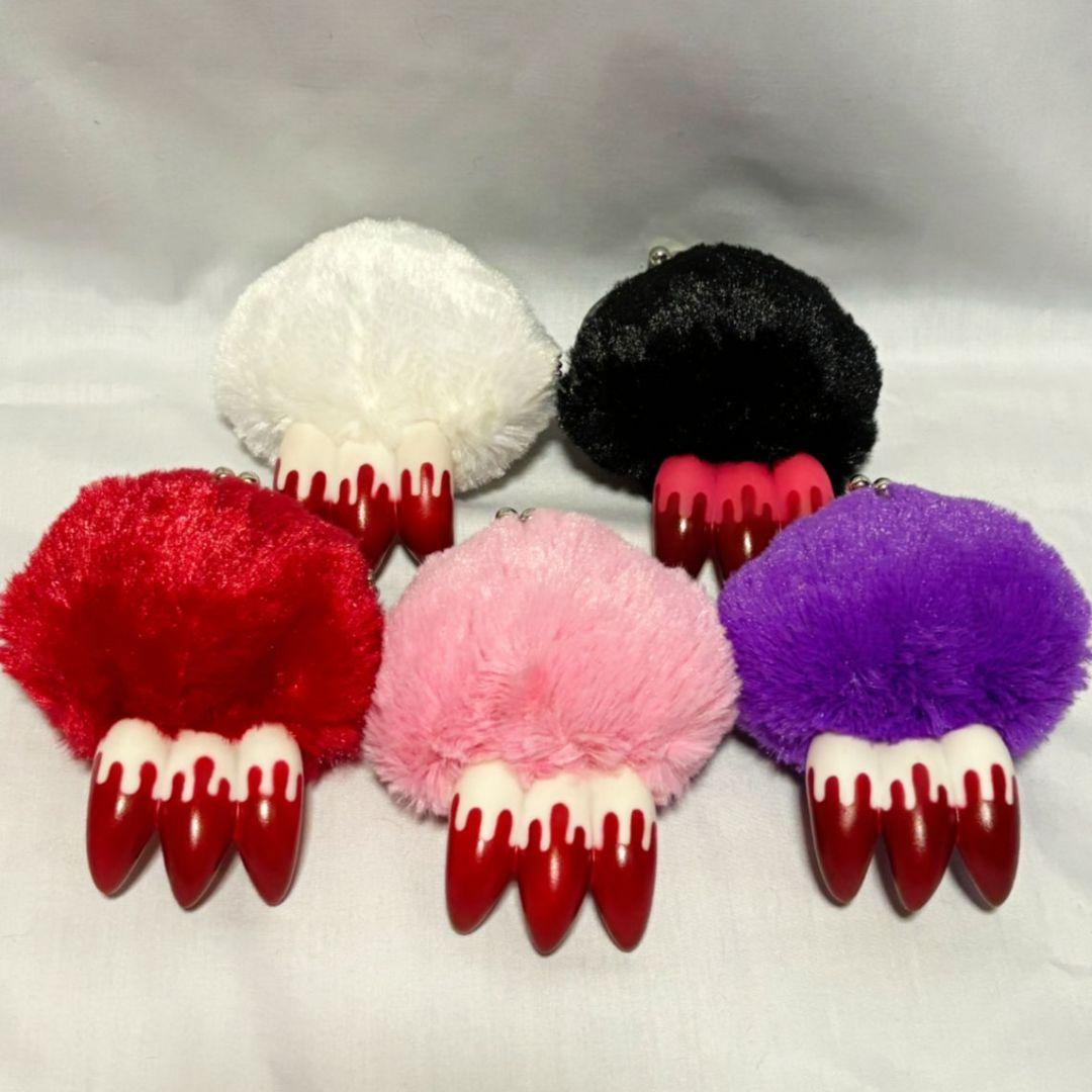 【グルーミー】チャックスGP 爪 手 がまぐち がま口 ポーチ 平成 希少 レア