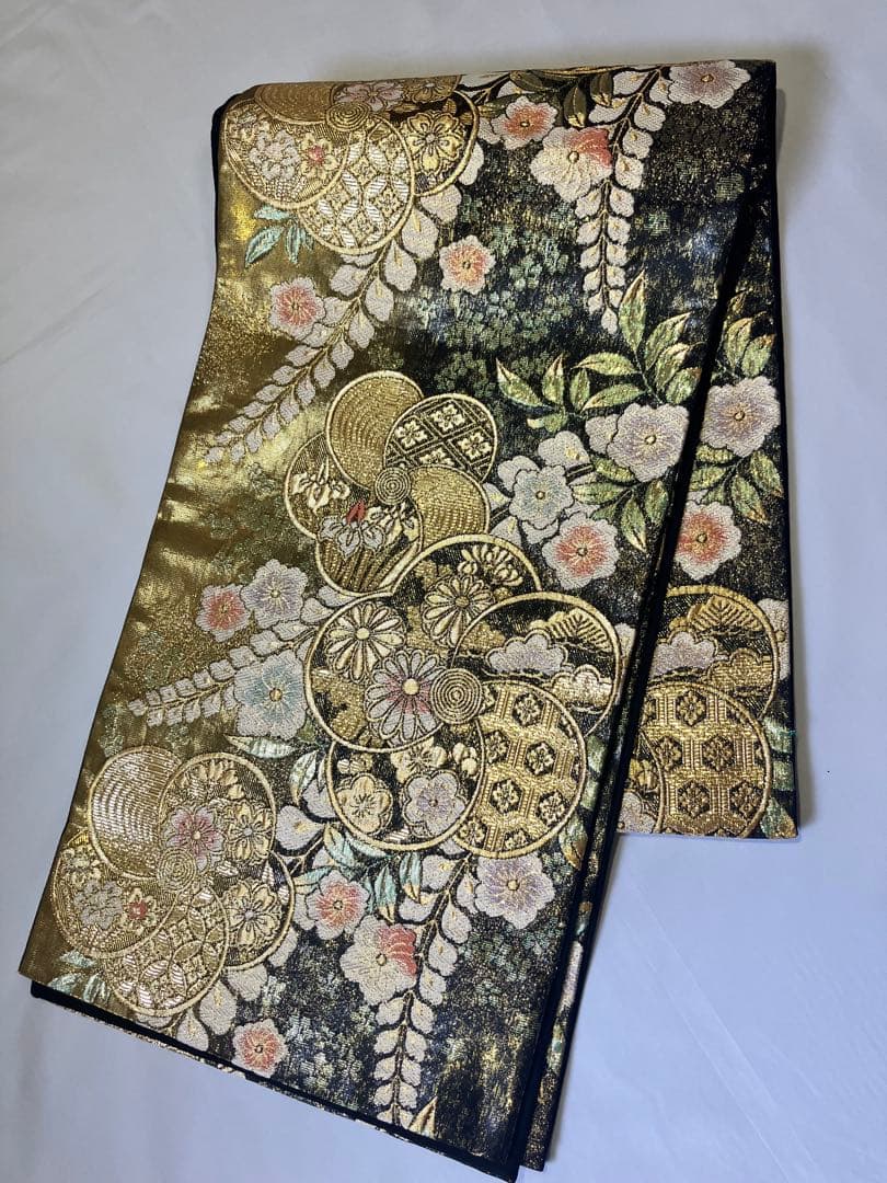 袋帯 桜 梅 藤 菊 杜若 辻が花 松 花紋 成人式