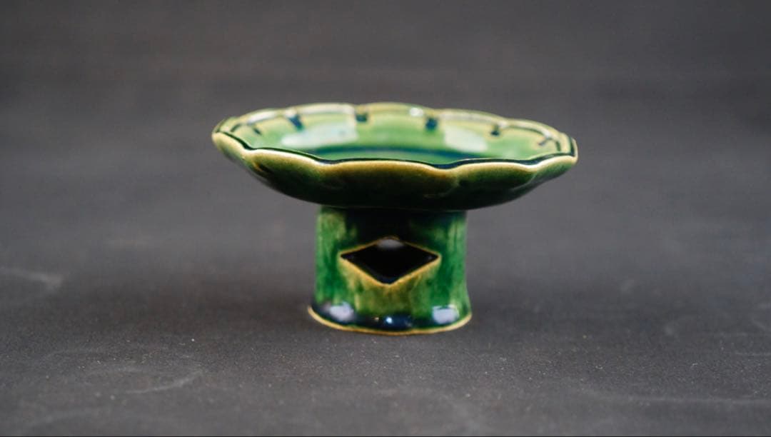 総織部高台皿 ５客揃 幸兵衛窯 加藤卓男