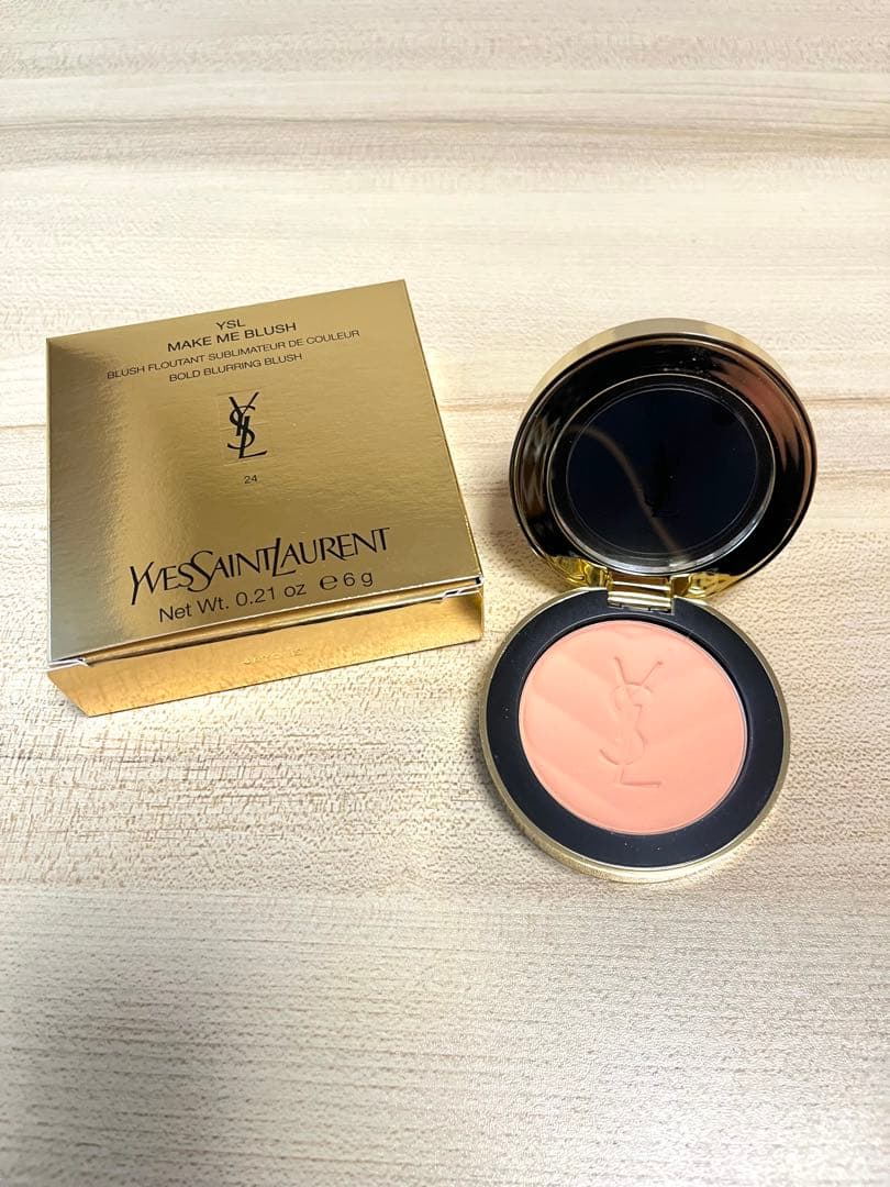 YSL メイクミーブラッシュパウダー6g #24 スアブサンストーン/サンプル付