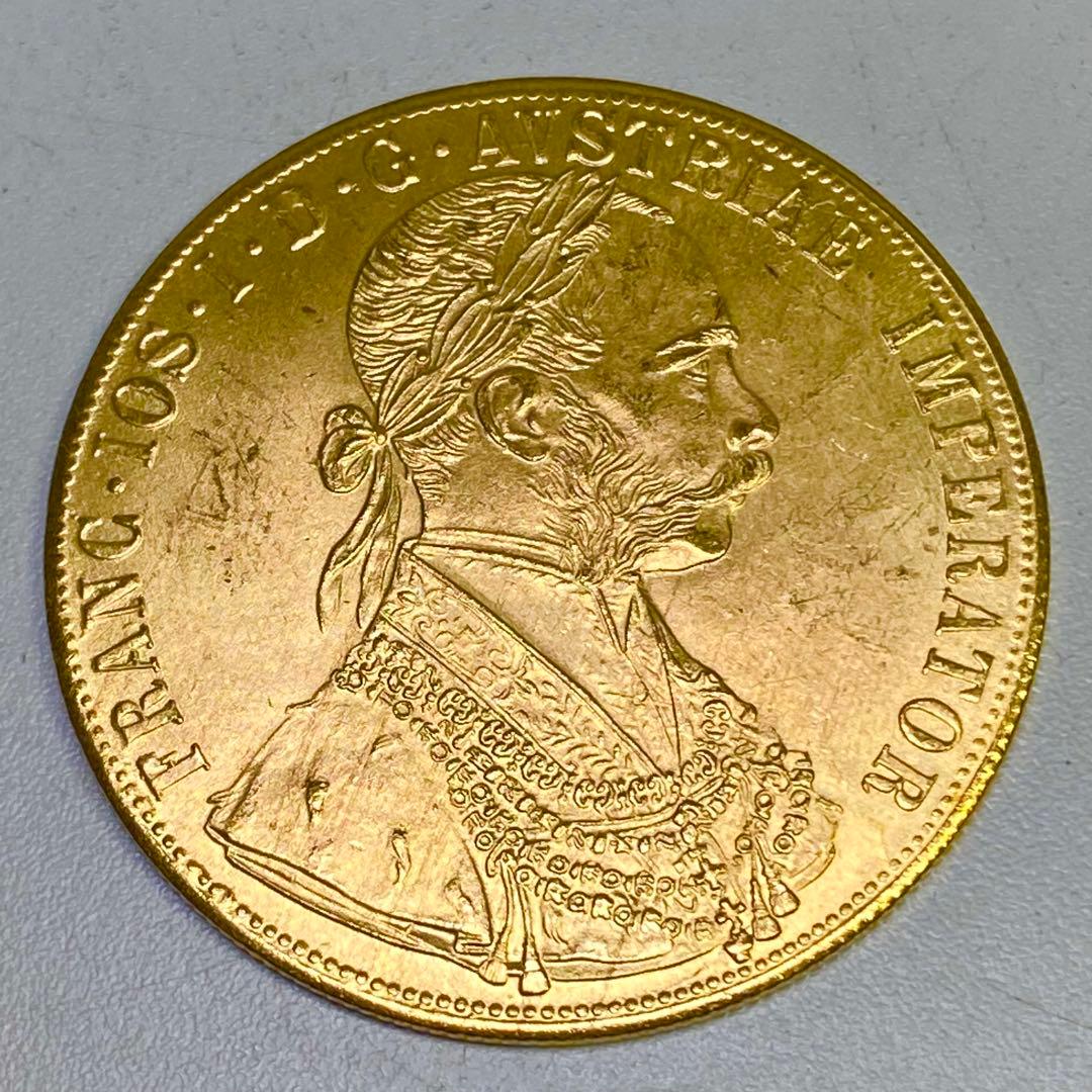 海外古銭　オーストリア　ダカット　双頭の鷲　　1915年