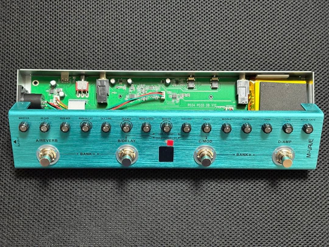 【新品同様】M-VAVE TANK-G バッテリー内蔵マルチエフェクター