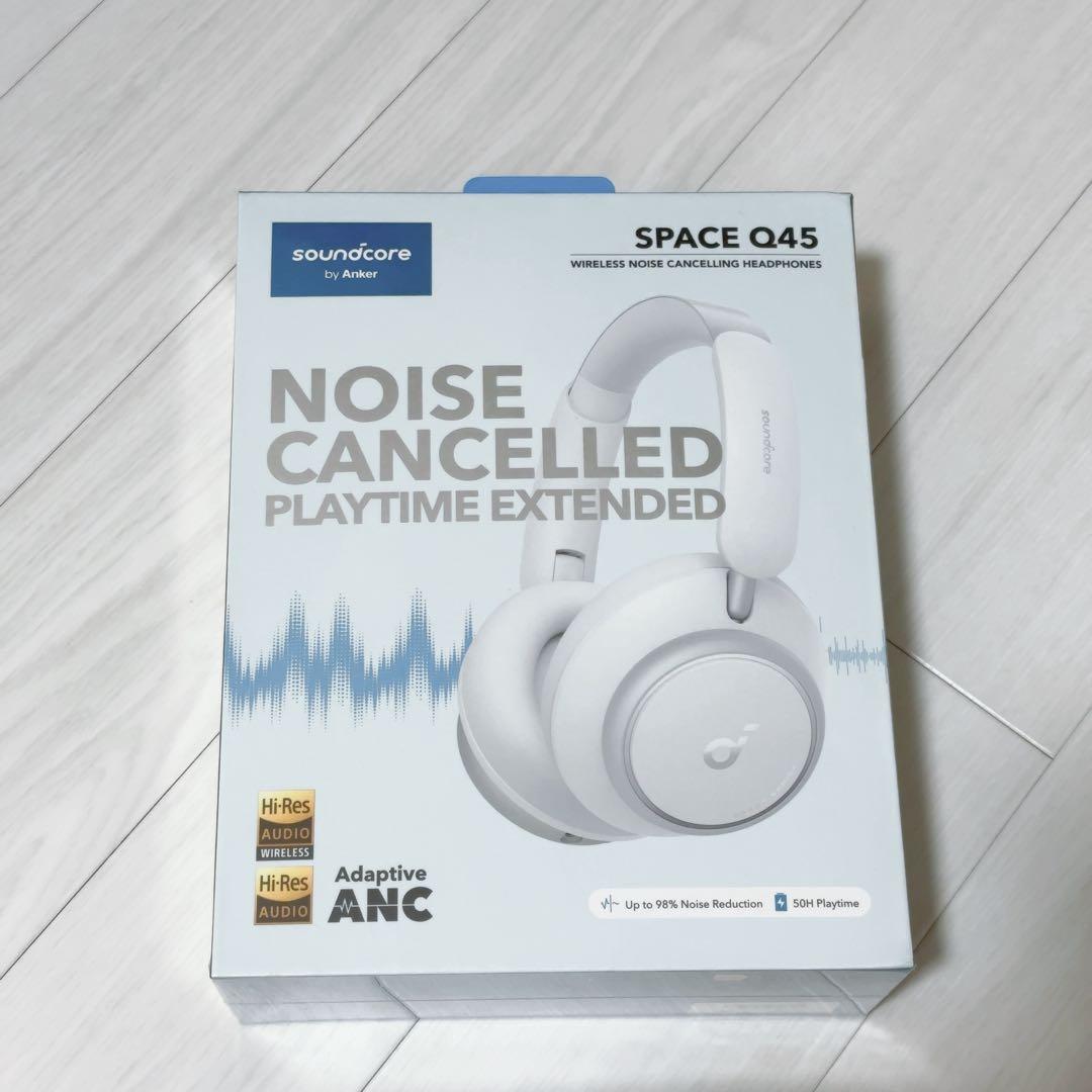 ヘッドホン Anker soundcore space Q45 white