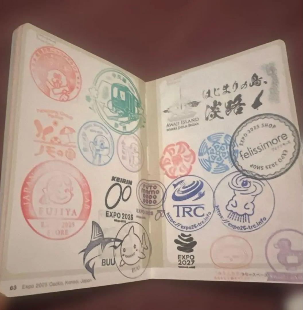 万博 スタンプパスポート コンプリート 制覇　ミャクミャクグッズ　サウジアラビア