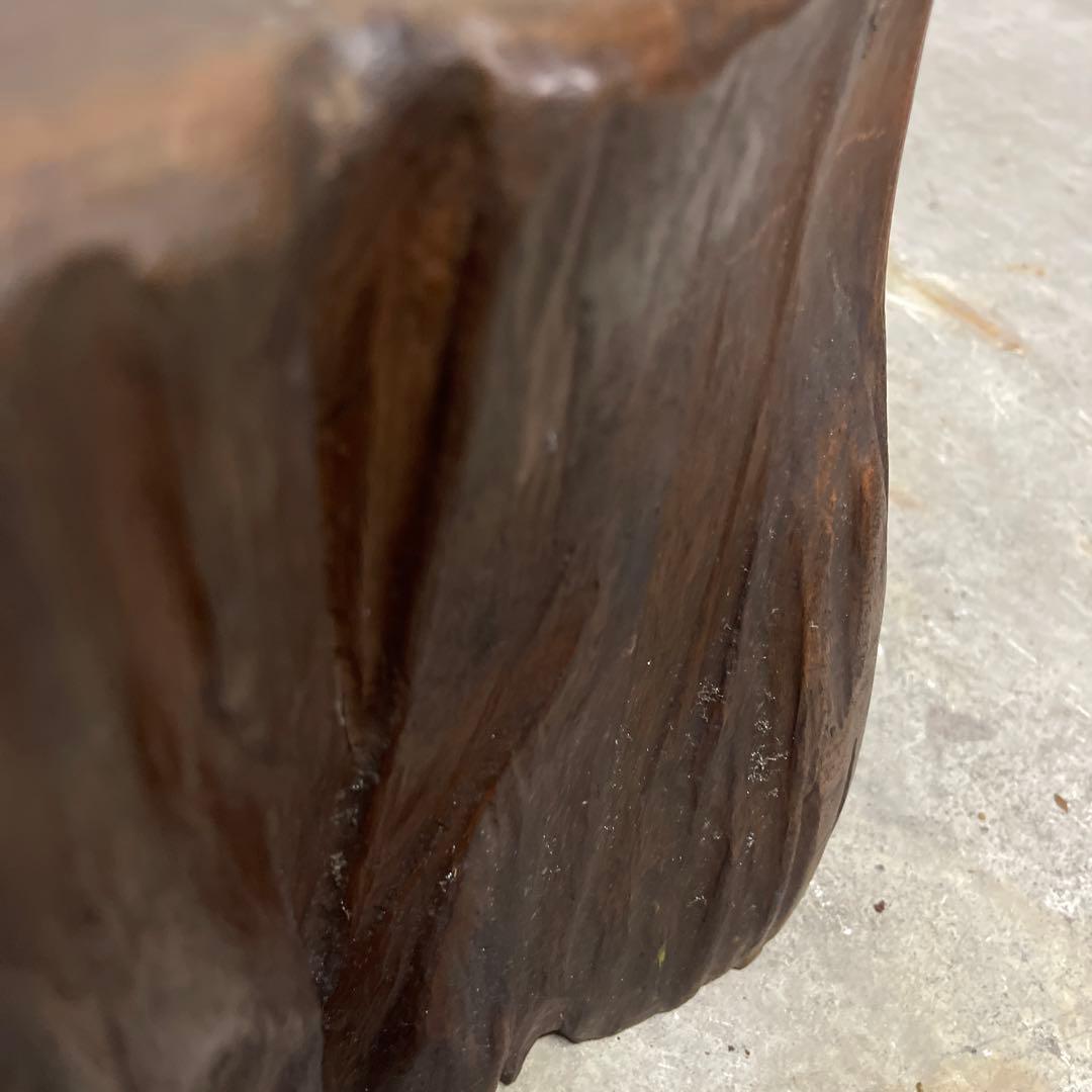 木株 掘り込み火鉢 一点物 時代火鉢　関東火鉢　ゴトク付き