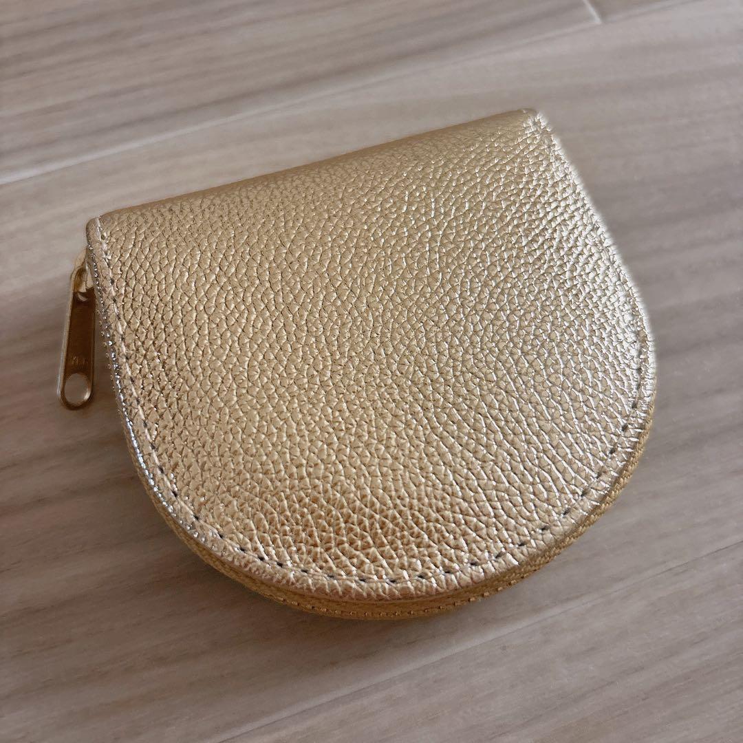 【未使用】 皇居財布 小銭入れ ケース ゴールド