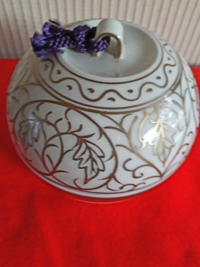 平安瑞光の金彩菓子器