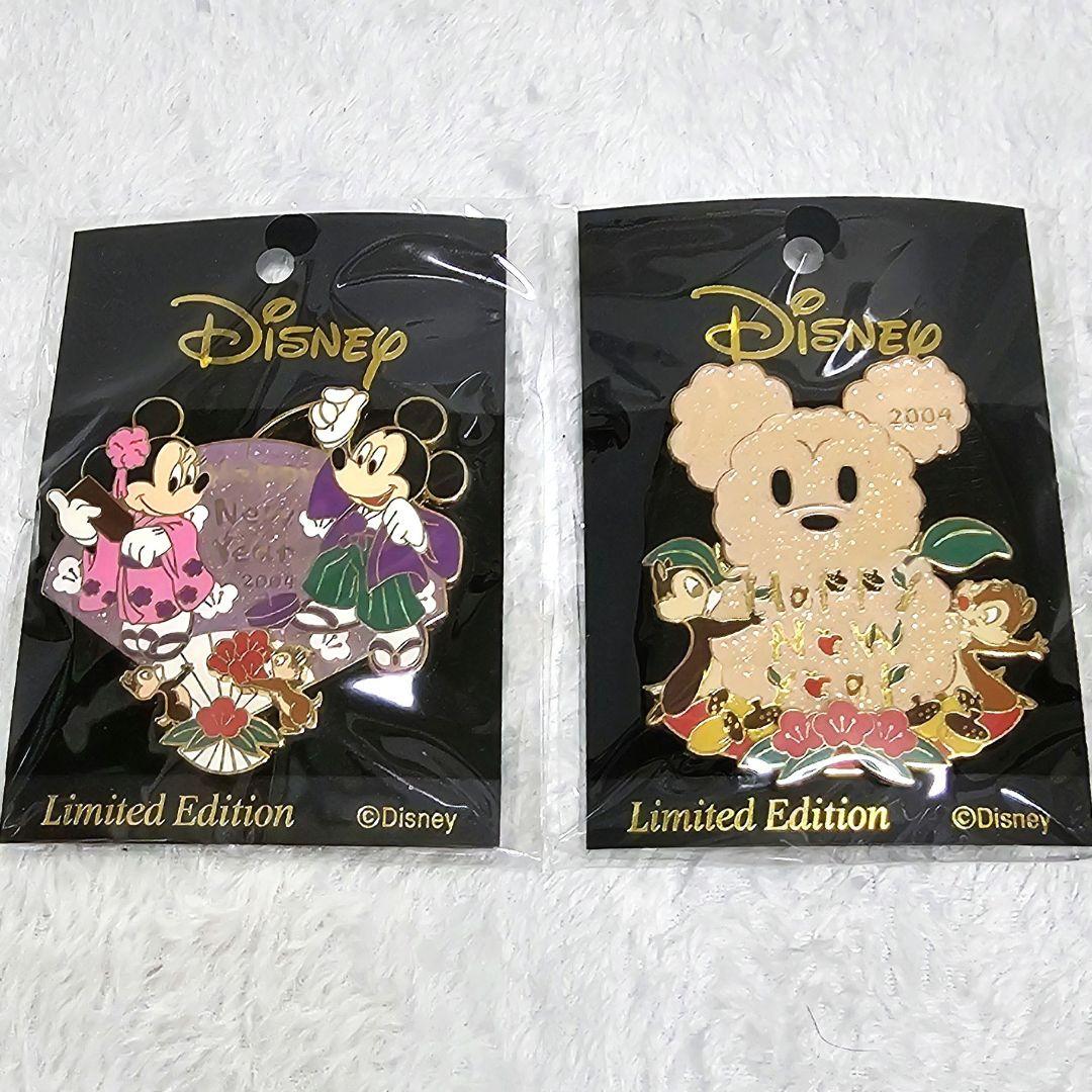Disney 2004 HappyNewYear ピンバッジ LTD1000