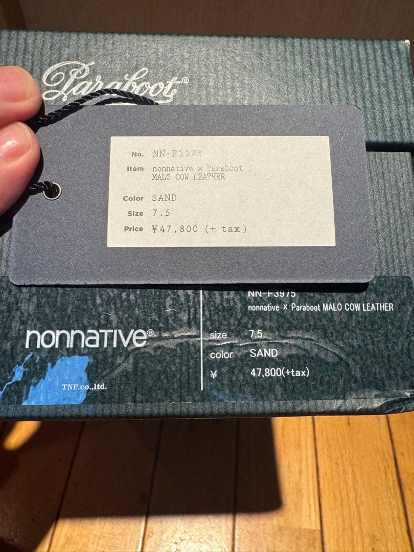 d*a様 nonnative × Paraboot MALO COW LEATH